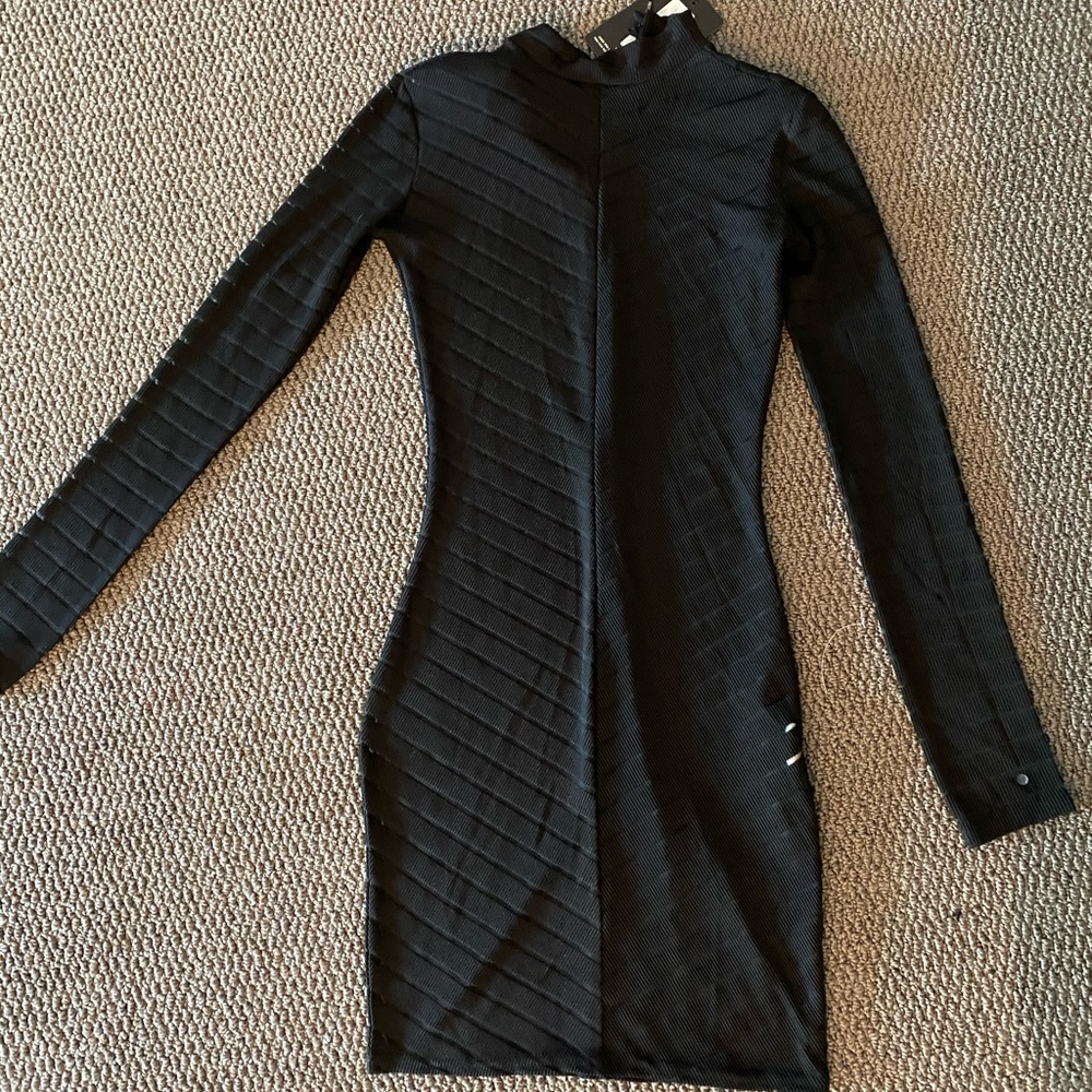 Mesh striped body on dress